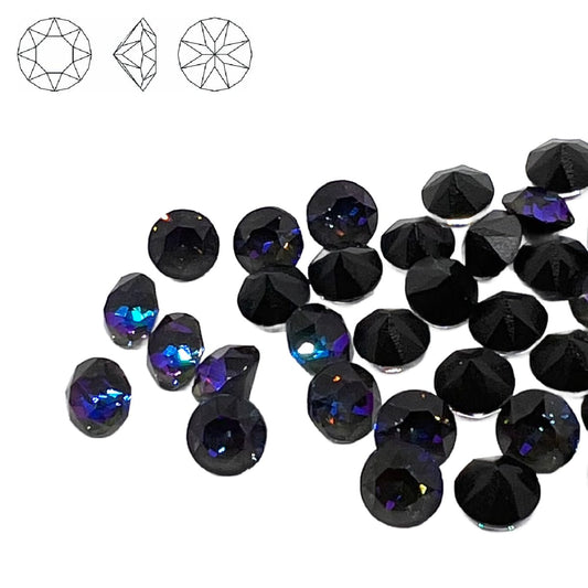 Aurora Pointy Back Chaton (C1028) SS39 – 8mm – Army Green Delite – Pack of 2