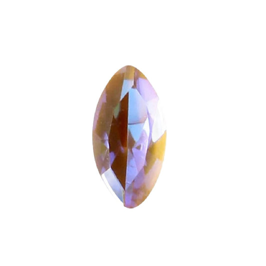 15x7mm Aurora Crystal Navette Stones - Pack of 6 - Cappuccino Delite
