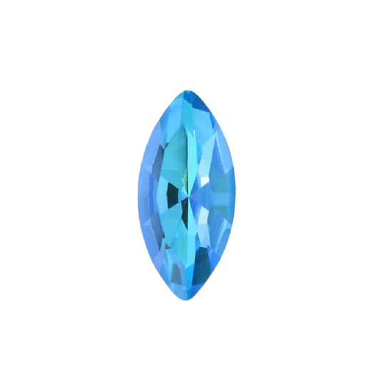 15x7mm Aurora Crystal Navette Stones - Pack of 6 - Ocean Delite