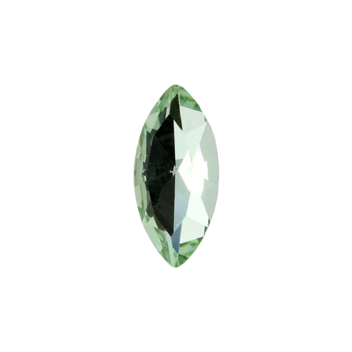 15x7mm Aurora Crystal Navette Stones - Pack of 6 - Chrysolite