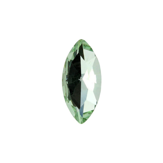 15x7mm Aurora Crystal Navette Stones - Pack of 6 - Chrysolite