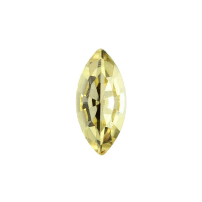 15x7mm Aurora Crystal Navette Stones - Pack of 6 - Jonquil