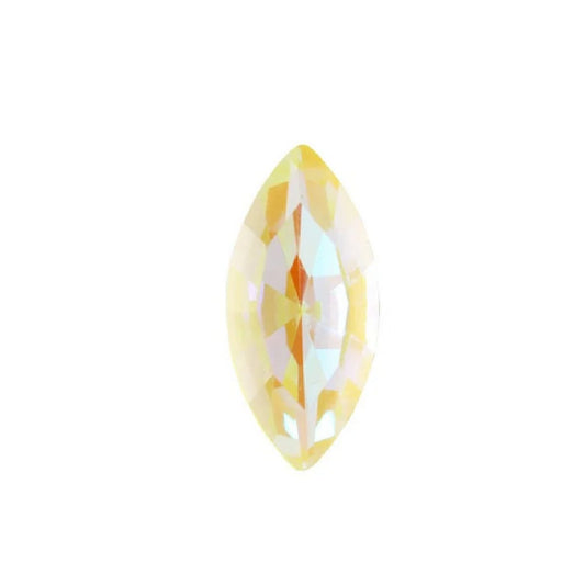 15x7mm Aurora Crystal Navette Stones - Pack of 6 - Sunshine Delite
