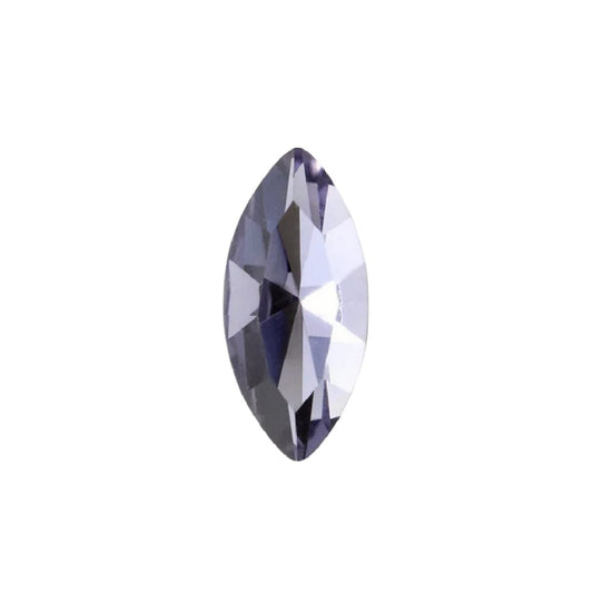 15x7mm Aurora Crystal Navette Stones - Pack of 6 - Tanzanite