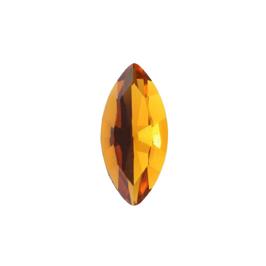 15x7mm Aurora Crystal Navette Stones - Pack of 6 - Topaz
