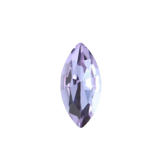 15x7mm Aurora Crystal Navette Stones - Pack of 6 - Violet