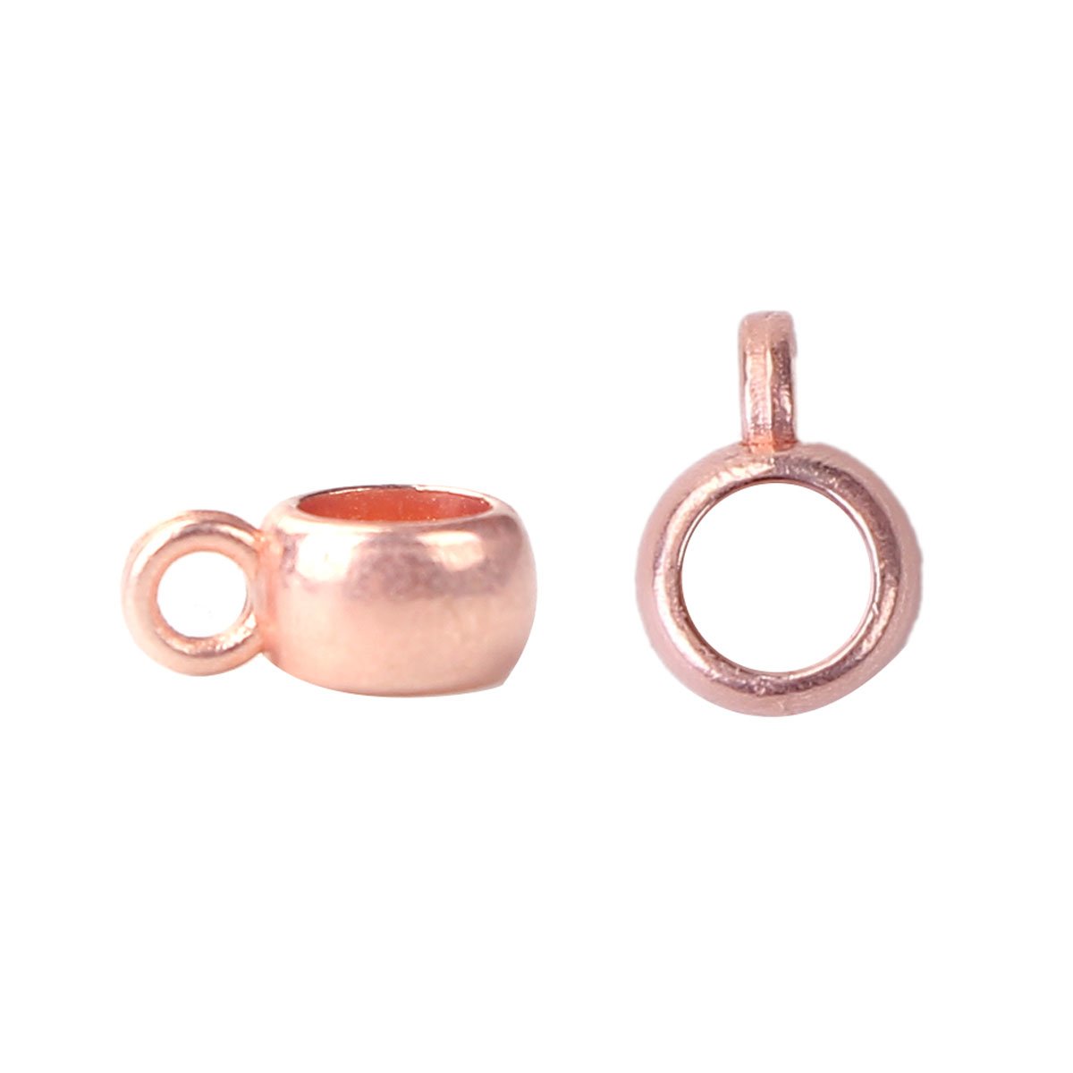Rose Gold Plated Charm Holders - Pack of 5