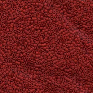 11/0 – Miyuki Delica - 5g Bag – Dyed Matte Opaque Maroon – DB796