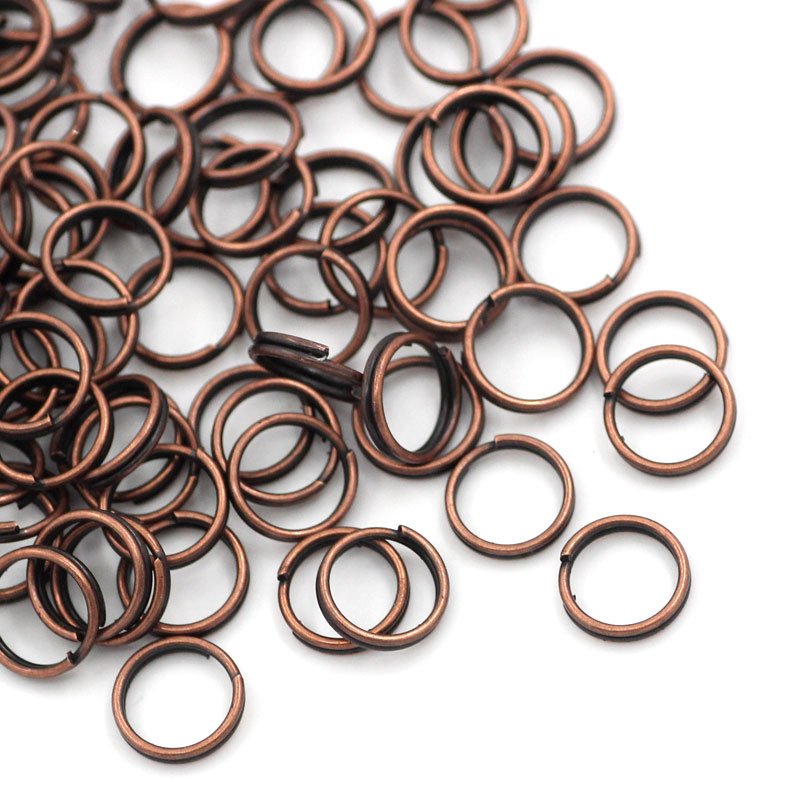 Antique Copper - 5mm Split Rings – Pack of 30