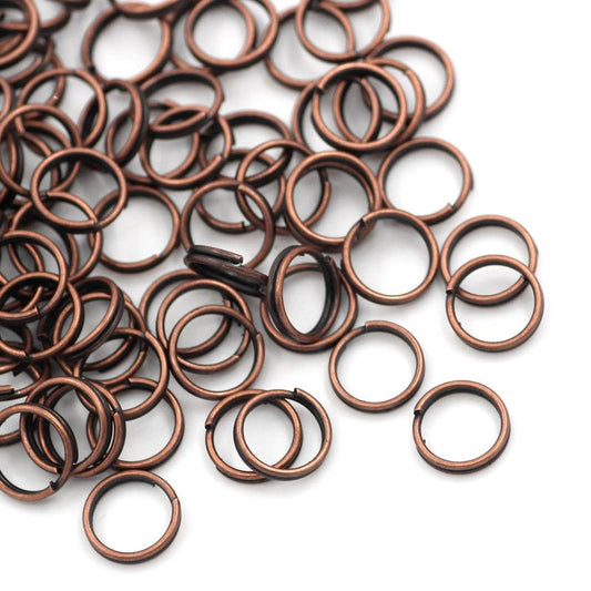 Antique Copper - 5mm Split Rings – Pack of 30