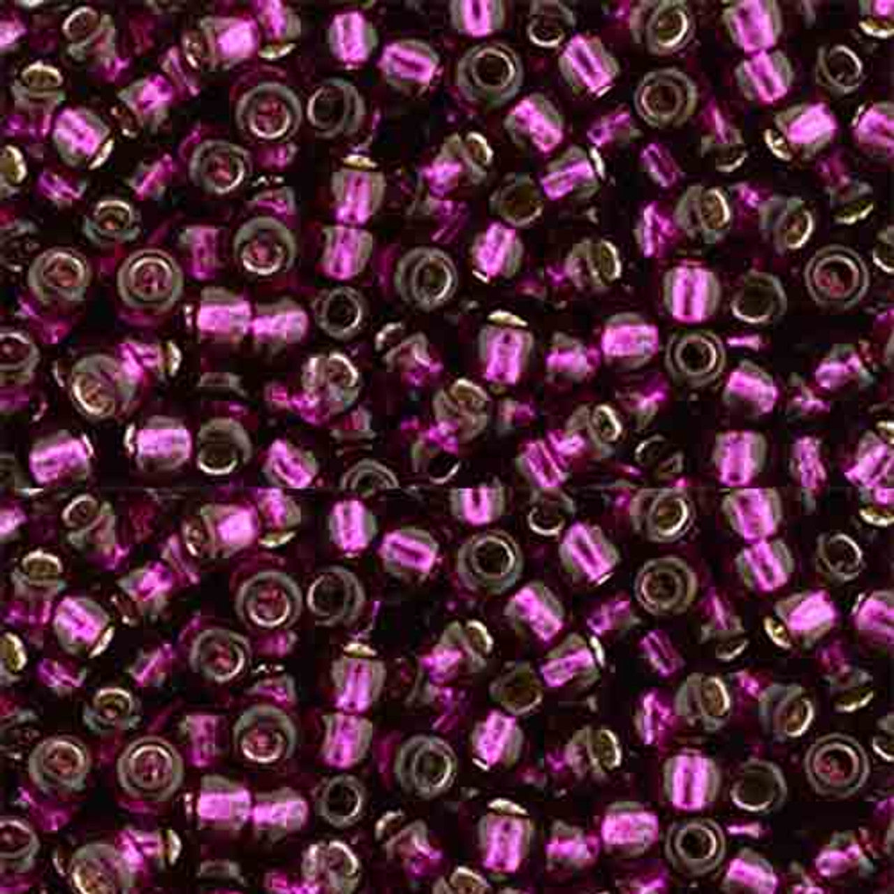 11/0 Toho Seed Beads - 10g Bag – Silver Lined Dragonfruit - Colour 2223