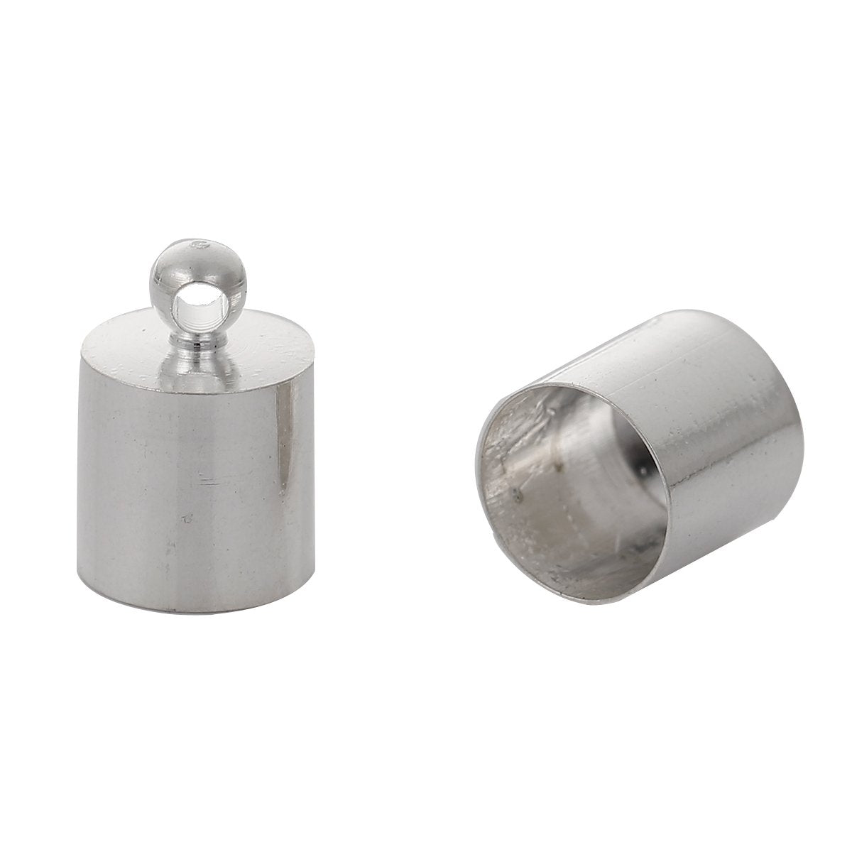Silver Plated Bell Closure 12x8mm – Priced per pair