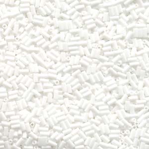 3mm Miyuki Bugle Beads (Size #1) - 7g Bag - Opaque White