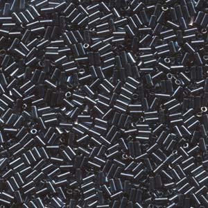 3mm Miyuki Bugle Beads (Size #1) – 7g Bag – Gunmetal