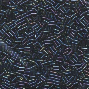 3mm Miyuki Bugle Beads (Size #1) – 7g Bag – Metallic Blue Iris