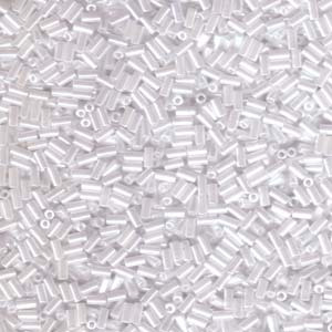 3mm Miyuki Bugle Beads (Size #1) - 7g Bag - White Ceylon