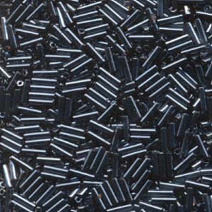 6mm Miyuki Bugle Beads 10g – Gunmetal - 451