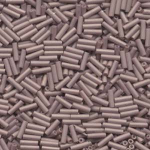 6mm Miyuki Bugle Beads 10g - Matte Antique Rose Gold