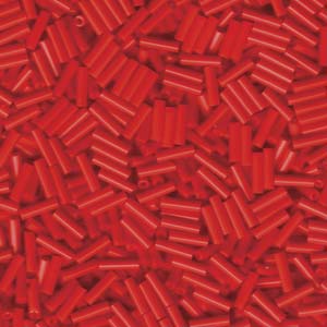 6mm Miyuki Bugle Beads 10g – Opaque Red