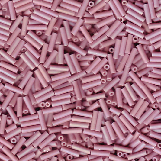 6mm Miyuki Bugle Beads 10g – Matte Opaque Mauve AB - 410FR