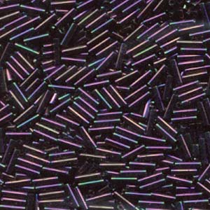 6mm Miyuki Bugle Beads 10g – Purple Iris