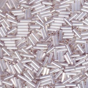 6mm Miyuki Bugle Beads 10g – Gilt Lined Opal