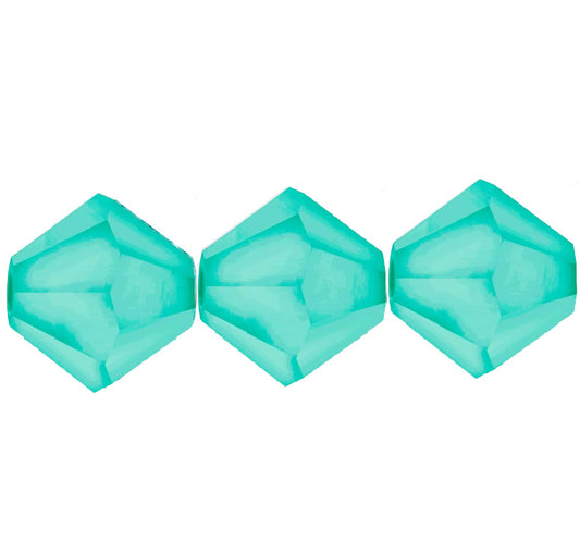 4mm Preciosa Bicones - Turquoise - Pack of 30