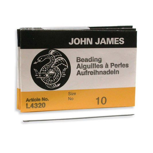 John James Beading Needles – Size 10 x 25