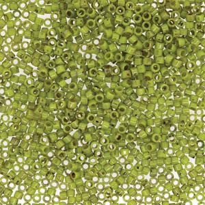 11/0 – Miyuki Delica - 5g Bag – Picasso Chartreuse Matte – DB2265