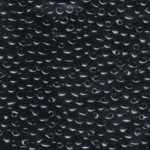 Miyuki Drops 3.4mm - 10g Bag - Black