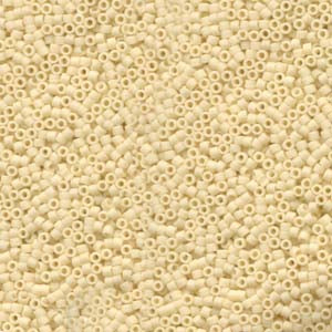 11/0 – Miyuki Delica - 5g Bag – Matte Opaque Cream – DB762