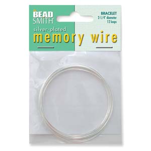 Silver Plated Bracelet Memory Wire – 70 Turns – 2.00 Inch Diameter