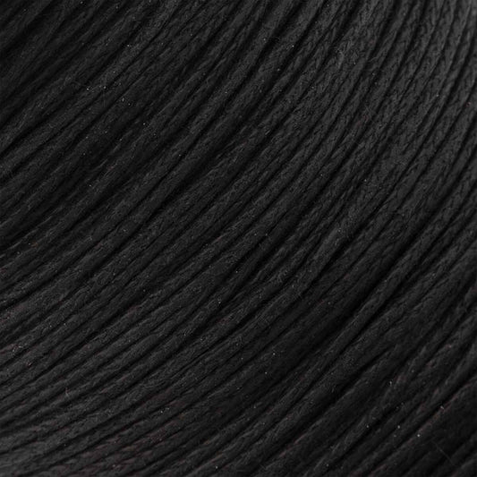 Black 1mm Waxed Cotton Cord – 100 Meter Spool