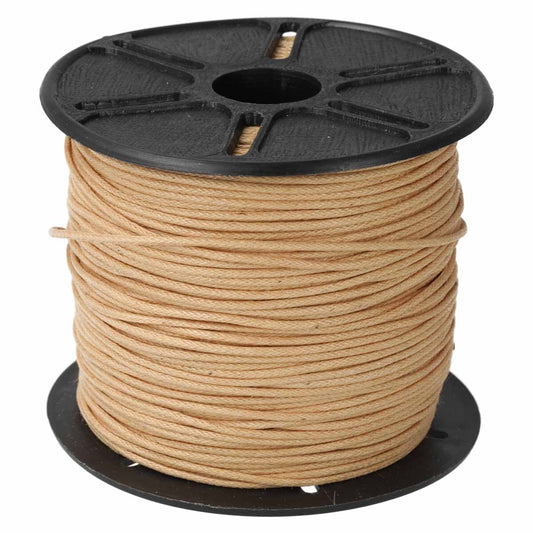 Natural 1mm Waxed Cotton Cord – 100 Meter Spool