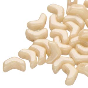 ChevronDuo Mini 6x2mm - 5g (approx 45 Beads) - Chalk Beige Luster