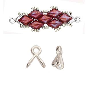 Triades – GemDuo Ending – Silver Plated – Pack of 2