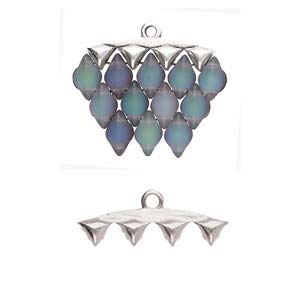 Vani 4 - GemDuo Ending - Silver Plated - Pack of 2