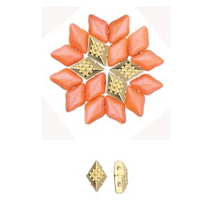 Adamas - GemDuo Bead Substitute - 24k Gold Plated - Pack of 2