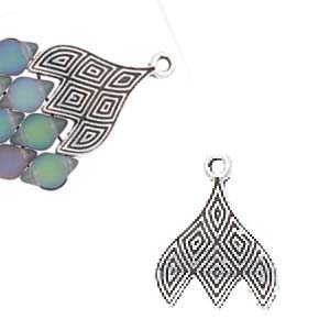 Tourlos 3 - GemDuo Ending - Silver Plated - Pack of 2