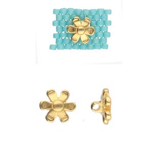 Gerani - 11/0 Bead Substitute - 24k Gold Plated - Pack of 2