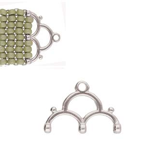 Lakos 3 – 8/0 Seed Bead Ending – Silver Plated – Pack of 2