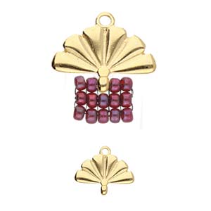 Sitia- 8/0 Seed Bead Ending – 24kt Gold Plated (pack of 2)