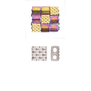Parasporos - Tila Bead Substitute - Antique Silver Plated - Pack of 10