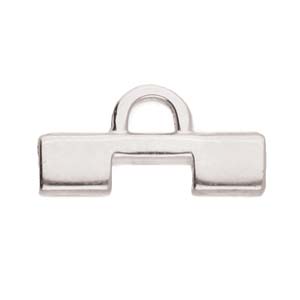 Soros 2 - Tila Bead Ending - Silver Plated - Pack of 2