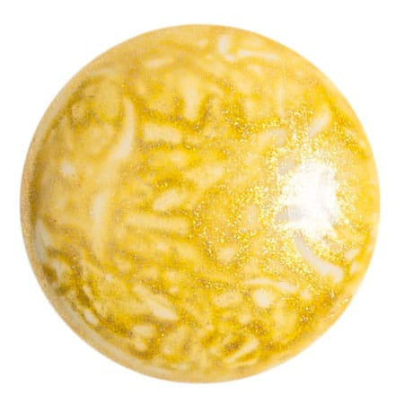 Czech Glass Cabochon 25mm – Milky Beige