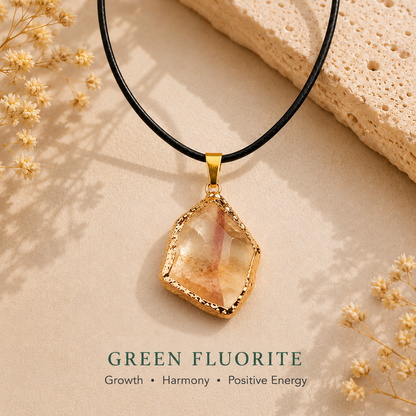 Raw Crystal Pendant Necklace – Natural Gemstone
