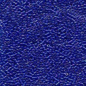 11/0 – Miyuki Delica - 5g Bag – Opaque Cobalt Blue AB – DB165