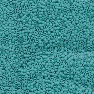 11/0 – Miyuki Delica - 5g Bag – Matte Opaque Turquoise – DB759