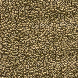 11/0 – Miyuki Delica - 5g Bag – Matte Metallic Olive Gold – DB371