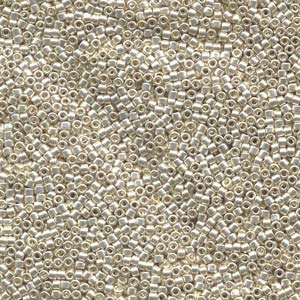 11/0 – Miyuki Delica – Galvanized Silver – DB035 - 50g Wholesale Bag